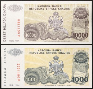 Croatie, République (1991-date), Lot 2 pcs.