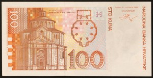 Croatia, Republic (1991-date), 100 Kuna 31/10/1993