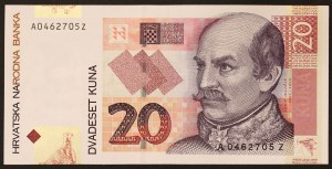 Croazia, Repubblica (1991-data), 20 Kune 07/03/2001