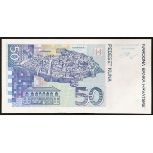 Croatia, Republic (1991-date), 50 Kuna 31/10/1993