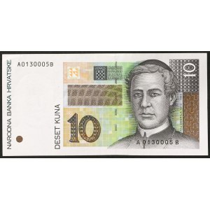 Croatia, Republic (1991-date), 10 Kuna 15/01/1995