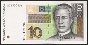 Chorwacja, Republika (1991-date), 10 Kuna 15/01/1995