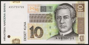 Croatie, République (1991-date), 10 Kuna 07/03/2001