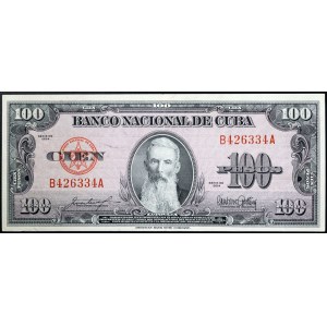 Kuba, Republik (ab 1868), 100 Pesos 1954