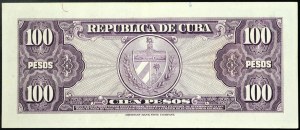 Kuba, Republika (od 1868 r.), 100 peso 1954 r.