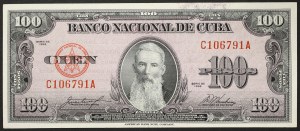 Kuba, Republika (od 1868 r.), 100 peso 1958 r.