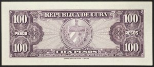 Cuba, République (1868-date), 100 Pesos 1958