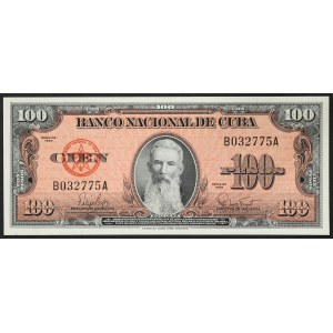 Cuba, République (1868-date), 100 Pesos 1959