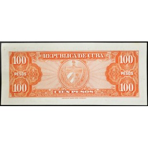 Kuba, Republika (1868-dátum), 100 pesos 1959