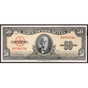 Cuba, République (1868-date), 50 Pesos 1950