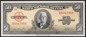 Kuba, republika (1868-dátum), 50 pesos 1958