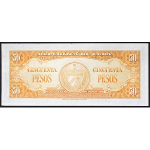 Cuba, Repubblica, 50 Pesos, CE FIRMA DI GHEVARA 1960