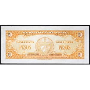 Kuba, Republika, 50 pesos, CE GHEVARA'S SIGNATURE 1960