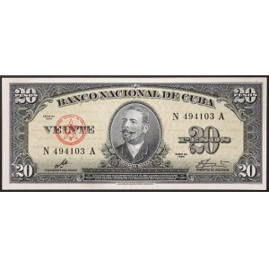 Cuba, Republic (1868-date), 20 Pesos 1960