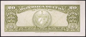 Kuba, republika (1868-dátum), 20 pesos 1960