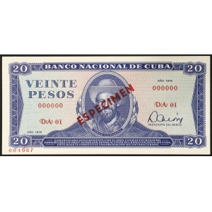 Cuba, Republic (1868-date), 20 Pesos 1978