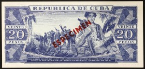 Cuba, République (1868-date), 20 Pesos 1978