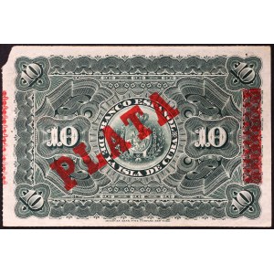 Cuba, Repubblica (1868-data), 10 Pesos 15/5/1896