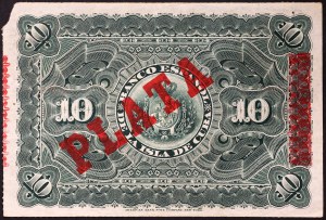 Cuba, République (1868-date), 10 Pesos 15/5/1896