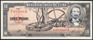 Cuba, Repubblica (1868-data), 10 Pesos 1960