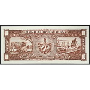 Kuba, Republika (od 1868), 10 pesos 1960
