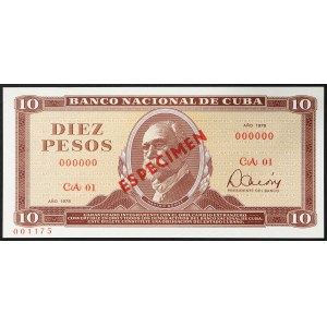 Cuba, Repubblica (1868-data), 10 Pesos 1978