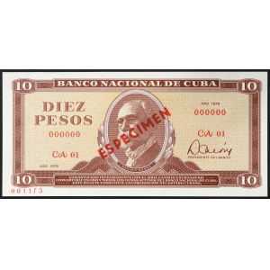 Kuba, Republika (od 1868), 10 peso 1978