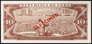 Cuba, République (1868-date), 10 Pesos 1978