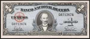 Cuba, Republic (1868-date), 1 Peso 1960