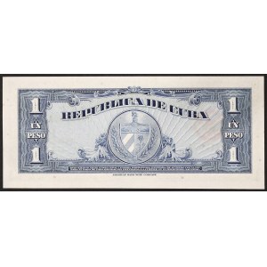 Cuba, République (1868-date), 1 Peso 1960