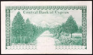 Cyprus, Republic (1963-date), 500 Mils 01/01/1979