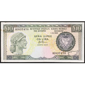 Zypern, Republik (1963-datum), 10 Pfund 01/10/1990