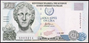 Cyprus, Republic (1963-date), 10 Pounds 01/10/1997