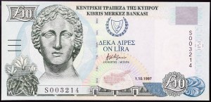 Cyprus, Republika (1963-dátum), 10 libier 01/10/1997