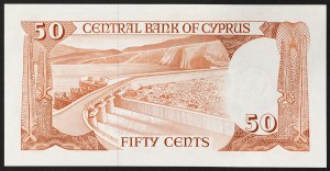 Cyprus, Republika (1963-dátum), 50 centov 01/12/1984