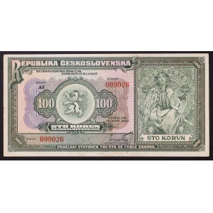 Československo, prvá republika (1918-1939), 100 korún 14/01/1920