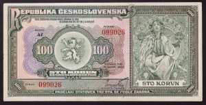 Československo, První republika (1918-1939), 100 Korun 14/01/1920