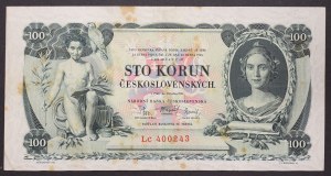 Československo, prvá republika (1918-1939), 100 Korún 10/01/1931