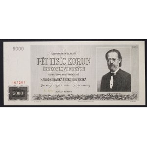 Czechoslovakia, Period (1945-1960), 5.000 Korun 01/11/1945