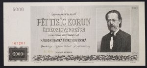 Tschechoslowakei, Zeitraum (1945-1960), 5.000 Kronen 01/11/1945