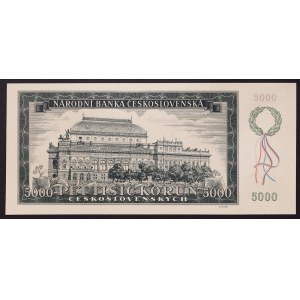 Tchécoslovaquie, Période (1945-1960), 5.000 Korun 01/11/1945