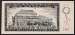 Tschechoslowakei, Zeitraum (1945-1960), 5.000 Kronen 01/11/1945