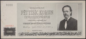 Czechoslovakia, Period (1945-1960), 5.000 Korun 01/11/1945
