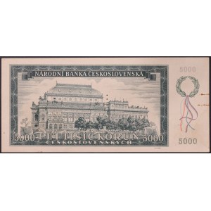 Cecoslovacchia, Periodo (1945-1960), 5.000 Korun 01/11/1945