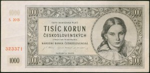 Tschechoslowakei, Zeitraum (1945-1960), 1.000 Kronen 16/05/1945