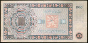 Tchécoslovaquie, Période (1945-1960), 1.000 Korun 16/05/1945