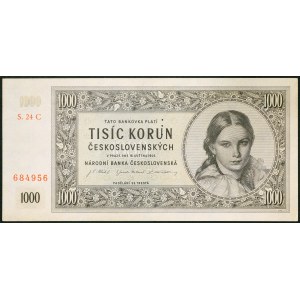 Tschechoslowakei, Zeitraum (1945-1960), 1.000 Kronen 16/05/1945