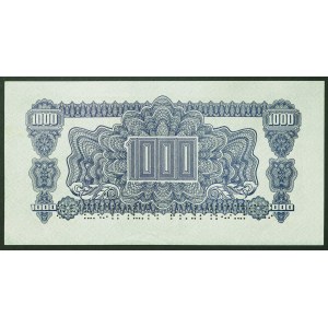 Czechoslovakia, Period (1945-1960), 1.000 Korun 1945