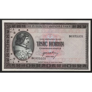 Czechoslovakia, Period (1945-1960), 1.000 Korun 31/05/1953