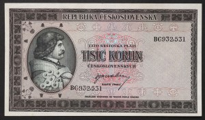 Czechoslovakia, Period (1945-1960), 1.000 Korun 31/05/1953